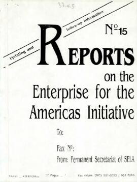 [Reports on the enterprise for the Americas initiative]