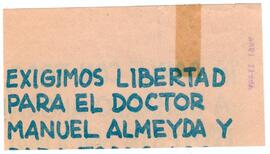 Exigimos la libertad para el doctor Almeyda
