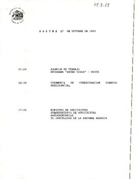 Programa martes 27 de octubre 1992.
