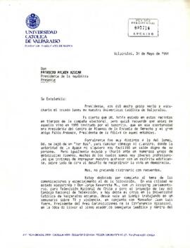 [Carta del Director de Comunicación de la Universidad Católica de Valparaíso, Enríque Aimone]