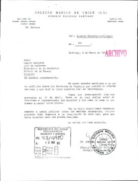 [Acuerdo Ministerio-Colegio Médico de Chile]
