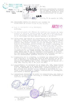 Solicita autorización especial fin obtener Patente de Alcoholes de Círculo Social en Ilustre Municipalidad de Calama.