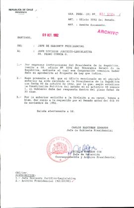 [Oficio Ord. N° 5164 de Jefe de Gabinete Presidencial, remite documento]