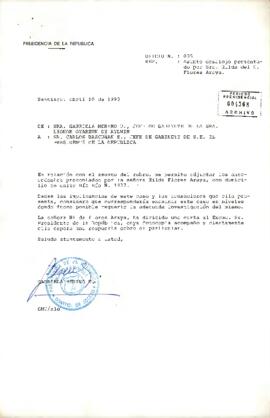 [Carta de Gabriela Merino a Carlos Bascuñan sobre acusaciones de maltrato y desalojo de vivienda ...