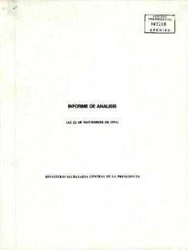Informe de Análisis (al 22 de noviembre de 1991)