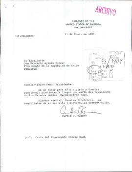 [Carta de Embajada de Chile en Estados Unidos por carta del Presidente George Bush]