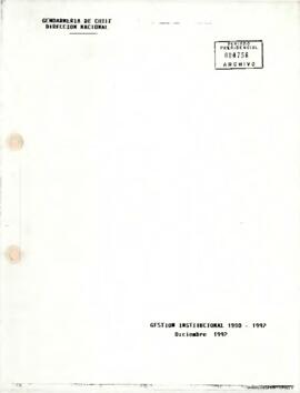 Gestión Institucional 1990 - 1992