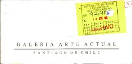 [Invitación Galería Arte Actual de Santiago de Chile]