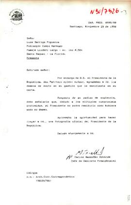 [Carta de Presidencia dirigida a don Luis Barriga]