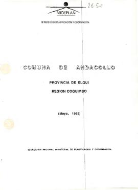 Comuna de Andacollo, Provincia de Elqui, región de coquimbo (mayo,1993)