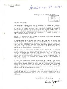 [Carta del abogado Cirilo Guzmán de la Fuente dirigida al Presidente Patricio Aylwin]