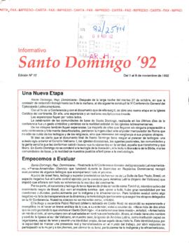 [Informativo Santo Domingo '92]