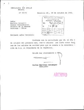 [Carta de Embajada de Chile en Brasil]