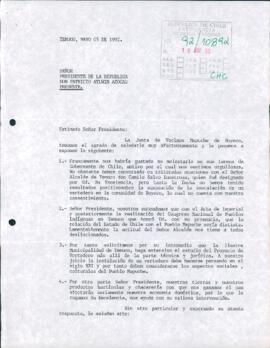 [Carta de la Junta de Vecinos Mapuche de Boyeco dirigida al Presidente Patricio Aylwin]