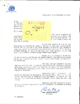 [Carta del Diputado Raúl Urrutia dirigida al Presidente Patricio Aylwin]