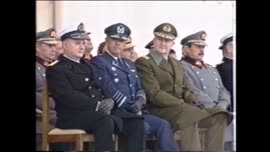 Presidente Aylwin asiste a ceremonia de Juramento a la bandera en Peldehue: video