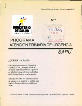 Programa atención primaria de urgencia SAPU