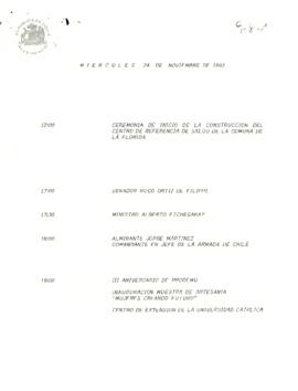 Programa Miércoles 24 de Noviembre de 1993.