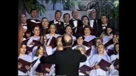 Imágenes de un coro en España: video