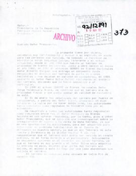 [Carta del Comité de Allegados Nueva Esperanza de Antofagasta dirigida al Presidente Patricio Aylwin]