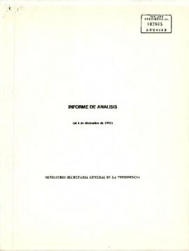 Informe de análisis al 4 de diciembre de 1992