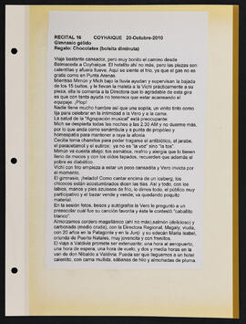 Recital 16 : Coyhaique