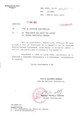 [Oficio Gab. Pres. N° 5811 de Jefe de Gabinete Presidencial, remite copia de carta que se indica]