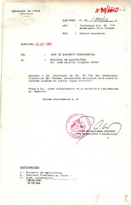 [Carta de respuesta a solicitud de solicitud para ejecutar labores mineras en predio "Agua Amarilla"]