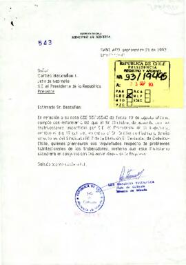[Carta del Ministro de Minería a Carlos Bascuñan]
