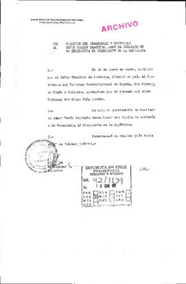[Informa de visita del Presidente del Tribunal Constitucional de España]