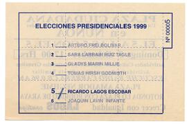 Elecciones Presidenciales 1999