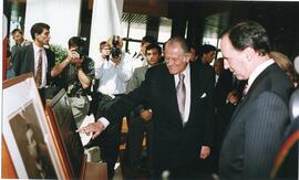 Visita del Presidente Patricio Aylwin a Australia: Presidente Patricio Aylwin junto al Primer Ministro Australiano, Paul Keating.