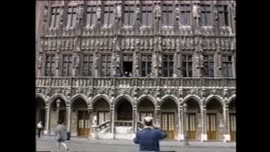 Imágenes del Presidente Aylwin al interior del Hotel de Ville en Bruselas: video