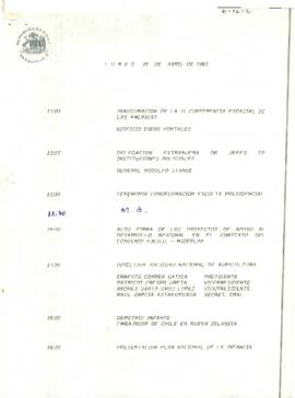 Programa Lunes 26 de Abril de 1993.