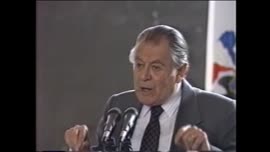 Presidente Aylwin ofrece discurso en Talca : video