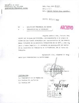 [Oficio Ord. N° 852 de Gobernador de Osorno, remite factura]