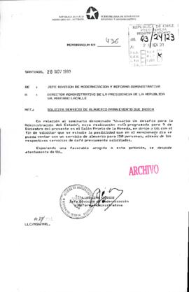 [Memorandum N° 436 de Jefe División de Modernización y Reforma Administrativa, solicita servicio ...