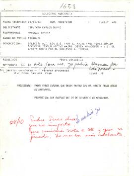Solicitud de Audiencia [Del Diputado Carlos Dupré]