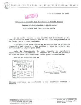 [Carta de Consejo Chileno para las Relaciones Internacionales]