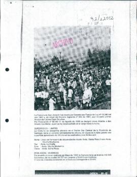 [Carta de respuesta del Jefe de Gabinete Presidencial ante envío de publicación de la Municipalidad de San Joaquín]
