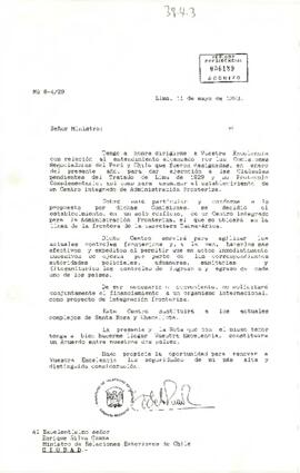[Carta Nº 6-4/29 dirigida a Ministro de RR.EE de Chile Sr. Enrique Silva Cimma]
