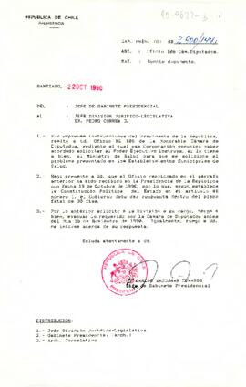 [Carta al Jefe de la División Jurídico-Legislativa]