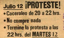 Julio 12 Proteste