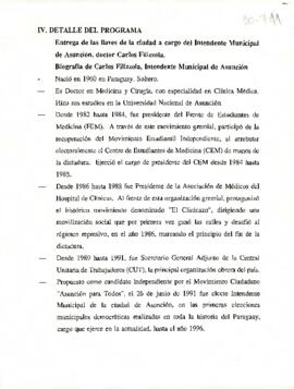 [Detalles del Programa entre Chile y Paraguay]