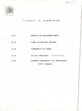 Programa Viernes 28 de Agosto de 1992