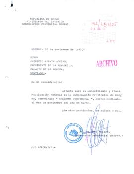 [Adjunta Publicación Mensual de la Gobernación Provincial de Osorno]
