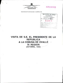 [Visita del Presidente Patricio Aylwin en Ovalle en octubre de 1992]