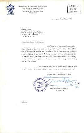 [Carta de la Asociación Nacional de Magistrados del Poder Judicial de Chile]