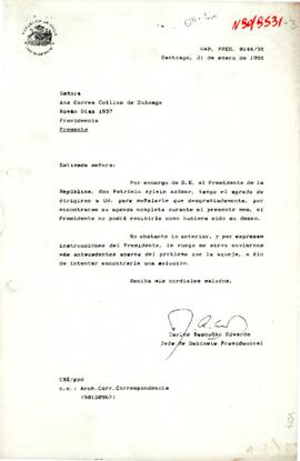 [Carta de Presidencia, dirigida a señora Ana Correa]