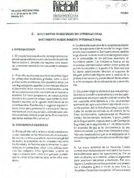 Documento sobre derecho internacional
